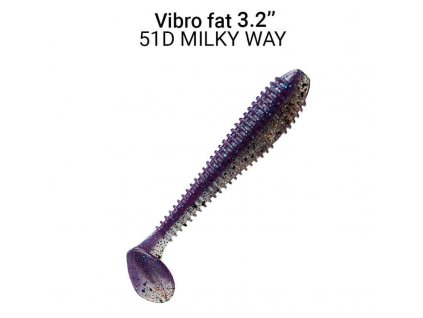 10091 vibro fat 8cm barva 51d milky way 5ks