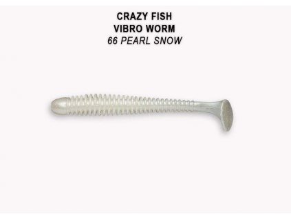 10234 vibro worm 5 cm 66 pearl snow