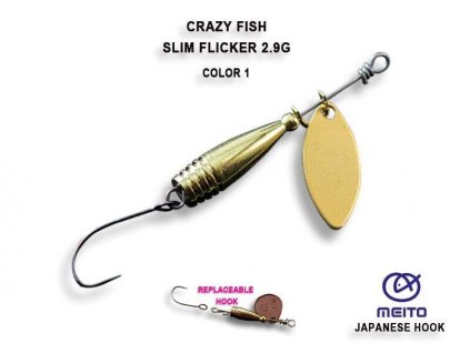 8079 crazy fish slim fleacker 2 9g color 1