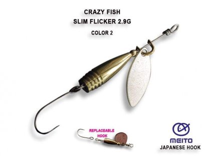 8084 crazy fish slim fleacker 2 9g color 2