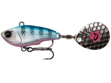 savage gear fat tail spin sinking blue silver pink
