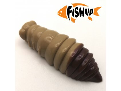 Gumová nástraha FishUp Maya 1,4" 3,5cm Coffee-Milk/Earthworm SÝR (8ks)