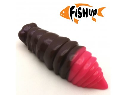 Gumová nástraha FishUp Maya 1,6" 4cm Earthworm/Hot Pink SÝR (7ks)