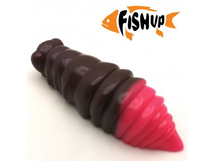 Gumová nástraha FishUp Maya 1,8" 4,6cm Earthworm/Hot Pink SÝR (6ks)