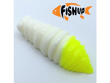 Gumová nástraha FishUp Maya 1,6" 4cm White/Hot Chartreuse SÝR (7ks)