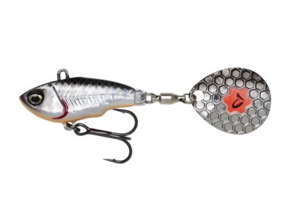 Tail Spinner Savage Gear Fat Tail Spin Sinking 5,5cm 9g Dirty Silver