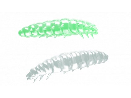 Gumová nástraha Libra Lures Larva 30mm Glow UV Green 000 Cheese (15ks)