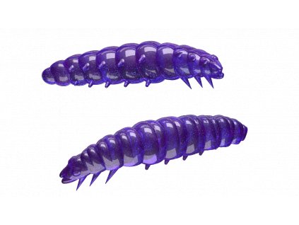 Gumová nástraha Libra Lures Larva 30mm Purple With Glitter 020 Cheese (15ks)