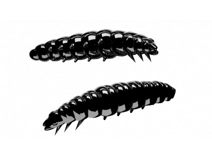 Gumová nástraha Libra Lures Larva 30mm Black 040 Cheese (15ks)