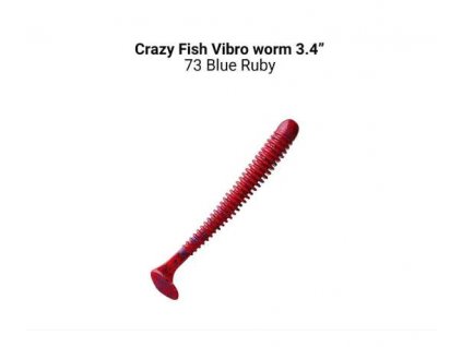 10914 vibro worm 85cm barva 73 floating