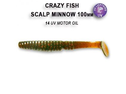 10908 scalp minnow 10 cm barva 14 motor oil