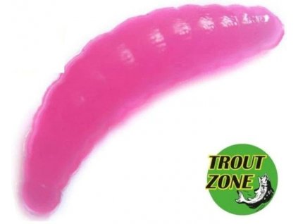 Gumová nástraha Trout Zone Maggot 1,3" bubble gum 12ks