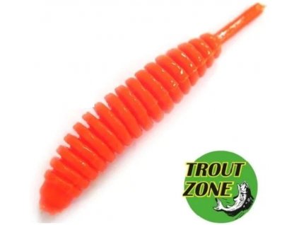 Gumová nástraha Trout Zone Ribber Pupa 1,8" 4,6cm orange10ks