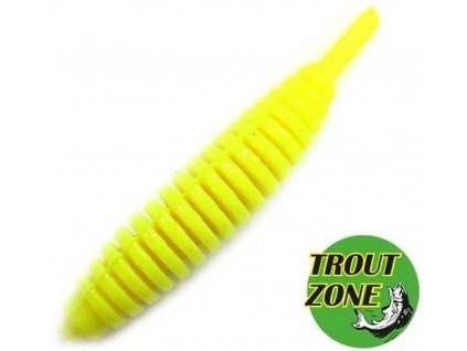 Gumová nástraha Trout Zone Ribber Pupa 1,8" 4,6cm chartreuse10ks