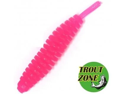 Gumová nástraha Trout Zone Ribber Pupa 1,8" 4,6cm berry 10ks