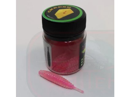 Gumová nástraha Trout Zone Ribber Pupa 1,8" 4,6cm pink glitter  10ks