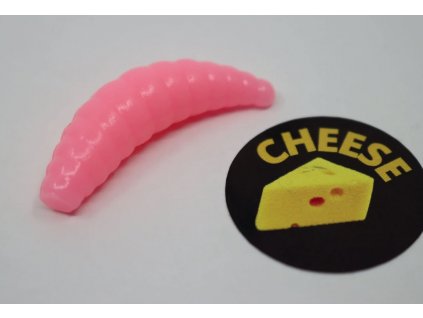 Gumová nástraha Ratterbaits Trout Maggot 1.6'' 40mm Bubble gum Cheese (10ks)