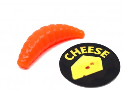 Gumová nástraha Ratterbaits Trout Maggot 1.6'' 40mm Orange Cheese (10ks)