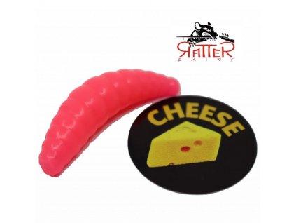 Gumová nástraha Ratterbaits Trout Maggot 1.6'' 40mm Pink Cheese (10ks)