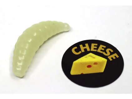 Gumová nástraha Ratterbaits Trout Maggot 1.6'' 40mm Glow Cheese (10ks)