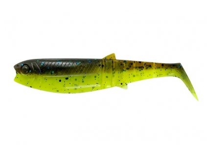 savage gear gumova nastraha cannibal shad chartreuse pumpkin