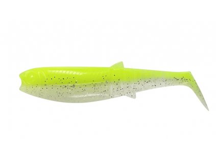 savage gear gumova nastraha cannibal shad fluo yellow glow