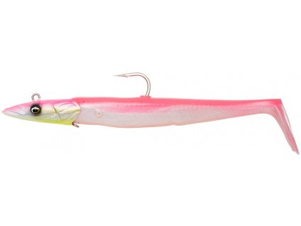 savage gear gumova nastraha sandeel v2 sinking pink pearl silver 2 1