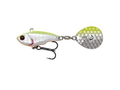 savage gear fat tail spin sinking lemon back flash