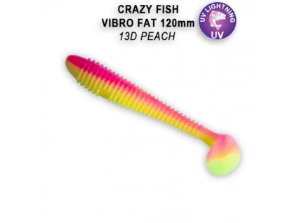 Vibro Fat 12cm 13D peach 4ks