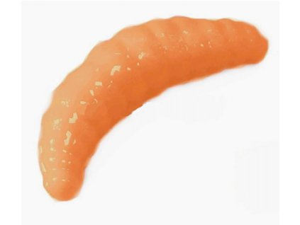 Gumová nástraha Trout Zone Maggot 1,3" peach 12ks
