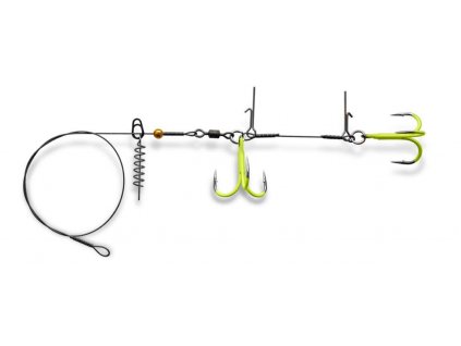 STINGER PIKE RIG DUO ST36 # 1/0 Orange UV 39cm 32kg