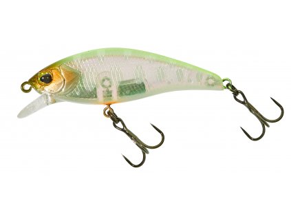 Wobler Illex  Tricoroll Flat 45mm Sinking Chartreuse Back Yamame