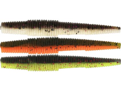 Gumová nástraha Westin Ned Worm Slim 5,5cm Dark Water MIX (6ks)