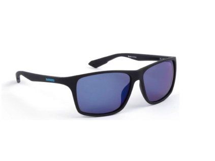 Polarizační brýle Shimano Technium Matte Black & Blue Mirror