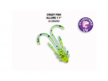 gumová nástraha pro přívlač crazy fish