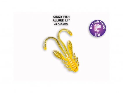 gumová nástraha pro přívlač crazy fish