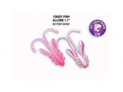 gumová nástraha pro přívlač crazy fish