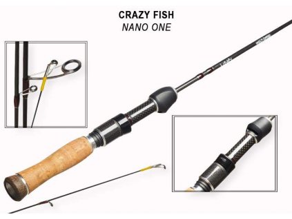 Přívlačový prut Crazy Fish Nano One 0,2-1,5g Super Ultralight 177 cm