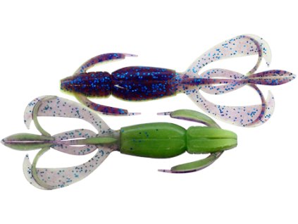 Gumová nástraha Keitech Crazy Flapper 2.8" 7 cm Violet Lime Belly