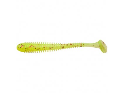 Gumová Nástraha Keitech Swing Impact 2,5", 6,5 cm Chartreuse Red Flake
