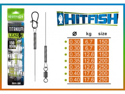 82794 hitfish titanove lanko 0 30mm 6 7kg 15cm 2ks