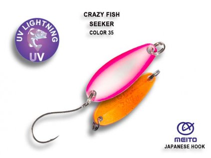 Plandavka Crazy Fish Seeker 29 mm 2g color 35