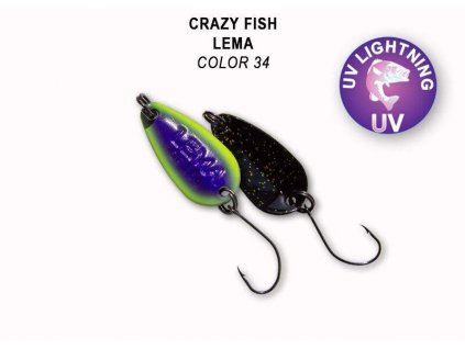 Plandavka Crazy Fish Lema 23 mm 1,6 g color 34