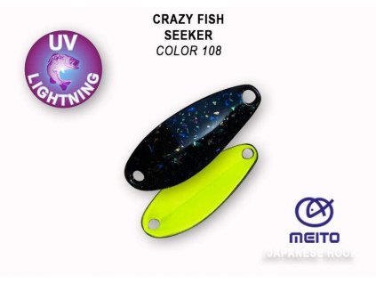 Plandavka Crazy Fish Seeker 28 mm 2,5 g color 108