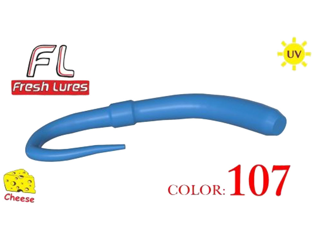 FreshLures Gumová nástraha Fresh Lures FlipWorm 3.1" #107 UV (10ks)