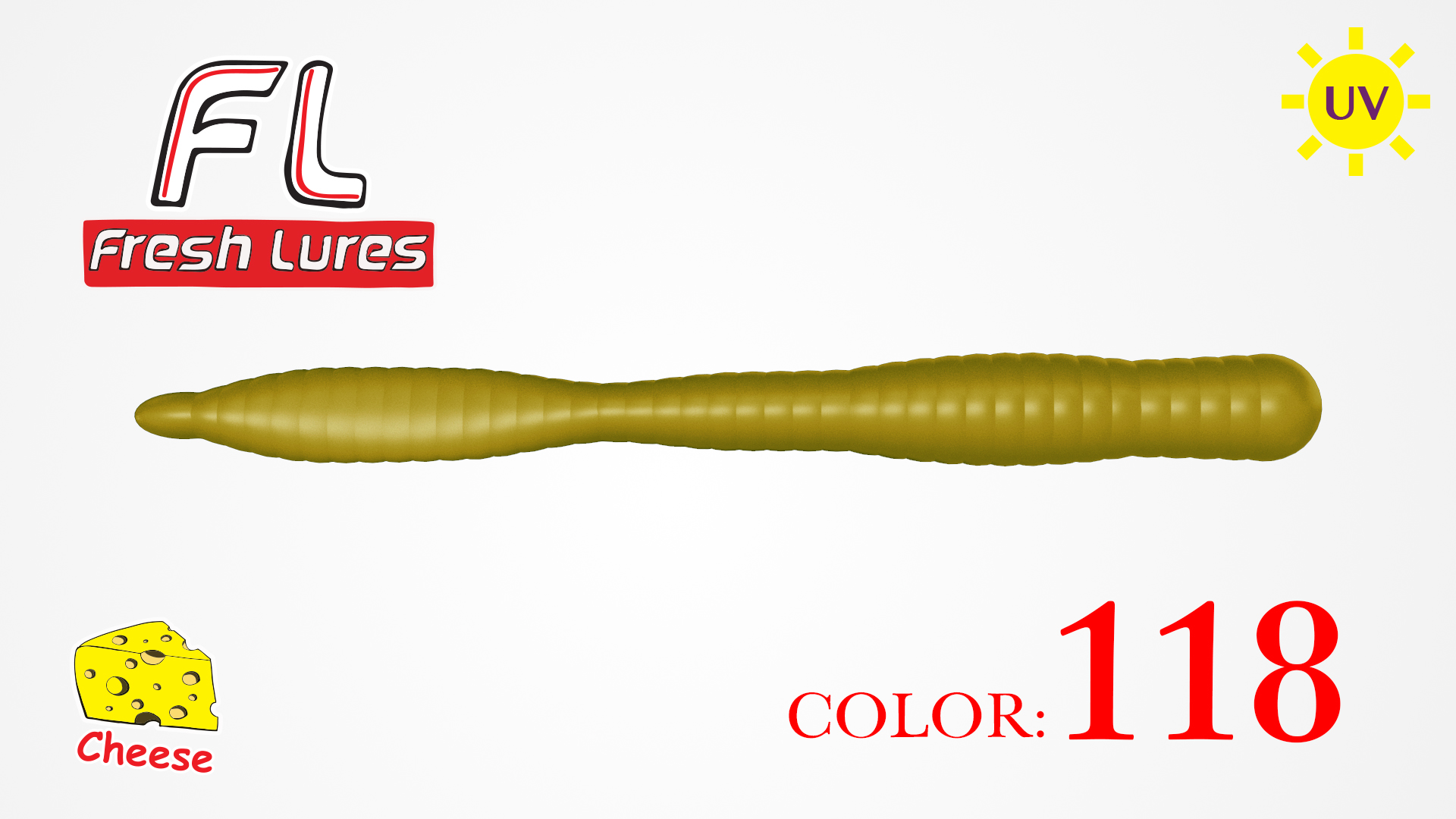FreshLures Gumová nástraha Fresh Lures FlatWorm 3.1" #118 UV (7ks)