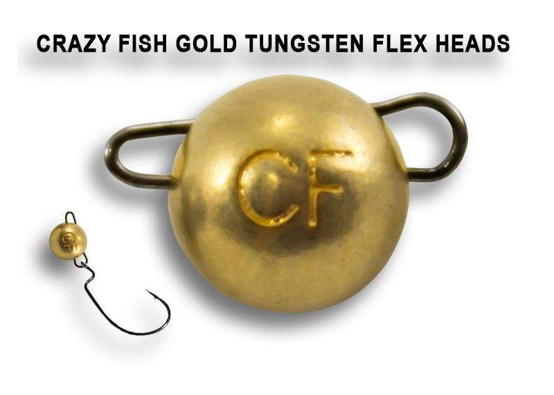 Crazy Fish Čeburaška tungsten 8g 2ks gold