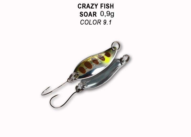 Crazy Fish Soar 0,9g 20mm barva 9,1