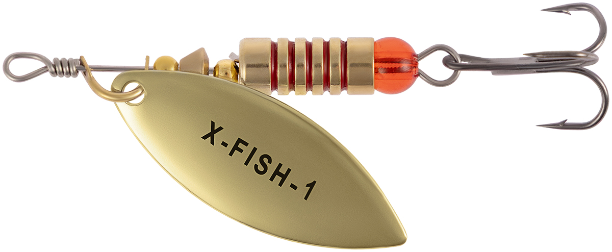 Rotační třpytka X-Fish Rampage №1 5.5g Gold