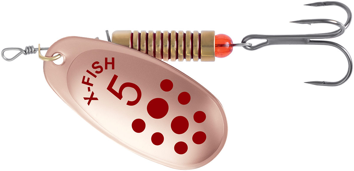 Rotační třpytka X-Fish Spike №5 14.5g Copper RD